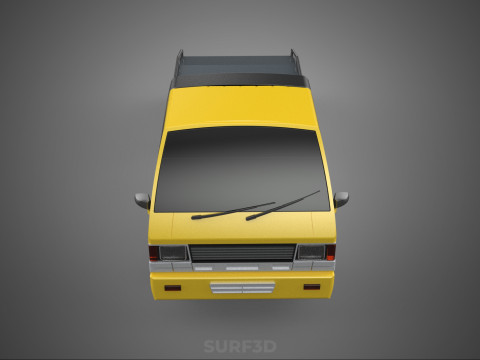FLATBED TOW TRUCK CAR CARRIER PARKED RECOVERY SERVICE PICK UP Model 3D