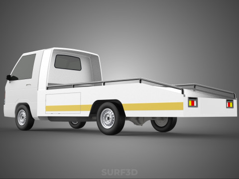 FLATBED TOW TRUCK TOWING TOWTRUCK PICK UP RECOVERY VEHICLE 3D Модель