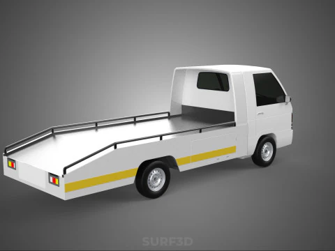 D&eacute;panneuse &agrave; plat remorquage d&eacute;panneuse PICK UP V&Eacute;HICULE DE R&Eacute;CUP&Eacute;RATION Modèle 3D