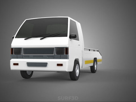 FLATBED TOW TRUCK TOWING TOWTRUCK PICK UP RECOVERY VEHICLE 3D Модель