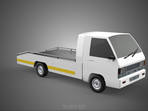 FLATBED TOW TRUCK TOWING TOWTRUCK PICK UP RECOVERY VEHICLE 3D Модель