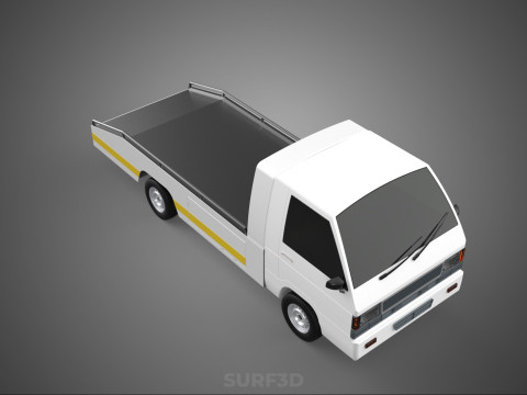 FLATBED TOW TRUCK TOWING TOWTRUCK PICK UP RECOVERY VEHICLE 3D Модель