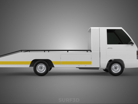 FLATBED TOW TRUCK TOWING TOWTRUCK PICK UP RECOVERY VEHICLE 3D Модель