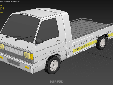 FLATBED TOW TRUCK TOWING TOWTRUCK PICK UP RECOVERY VEHICLE 3D Модель