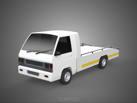 FLATBED TOW TRUCK TOWING TOWTRUCK PICK UP RECOVERY VEHICLE 3D 模型