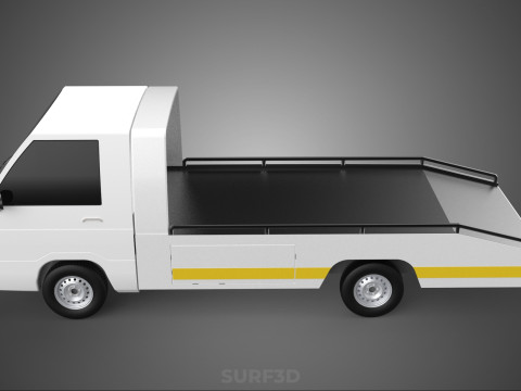 FLATBED TOW TRUCK TOWING TOWTRUCK PICK UP RECOVERY VEHICLE 3D Модель