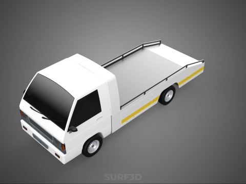 FLATBED TOW TRUCK TOWING TOWTRUCK PICK UP RECOVERY VEHICLE 3D Модель