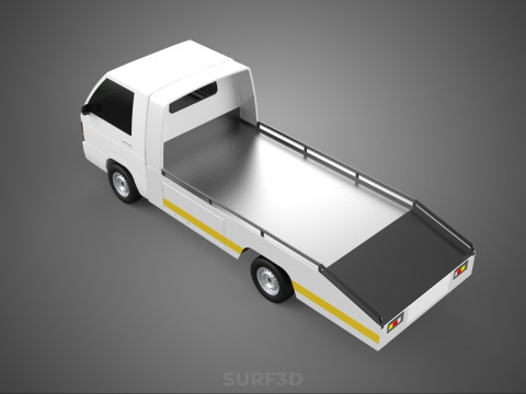 FLATBED TOW TRUCK TOWING TOWTRUCK PICK UP RECOVERY VEHICLE 3D Модель