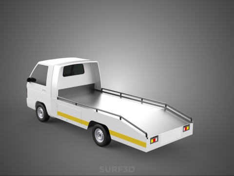 FLATBED TOW TRUCK TOWING TOWTRUCK PICK UP RECOVERY VEHICLE 3D Модель