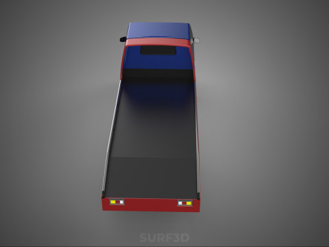TOW TRUCK FLATBED TOWING MOTOR SERVICE PICK UP RECOVERY VEHICLE Modèle 3D