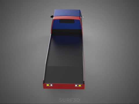 TOW TRUCK FLATBED TOWING MOTOR SERVICE PICK UP RECOVERY VEHICLE 3D Model