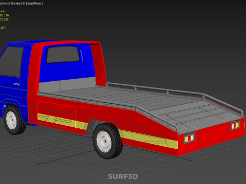 TOW TRUCK FLATBED TOWING MOTOR SERVICE PICK UP RECOVERY VEHICLE Modèle 3D