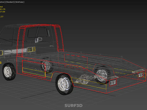 TOW TRUCK FLATBED TOWING MOTOR SERVICE PICK UP RECOVERY VEHICLE 3D Model