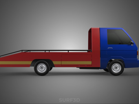TOW TRUCK FLATBED TOWING MOTOR SERVICE PICK UP RECOVERY VEHICLE Modèle 3D