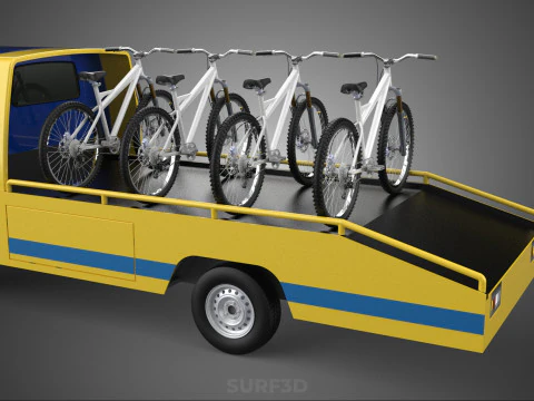 BICICLETA DE MONTANHA BICICLETA MTB TRILHA CAMINH&Atilde;O DE REBOQUE PLANO PICK UP Modelo 3D