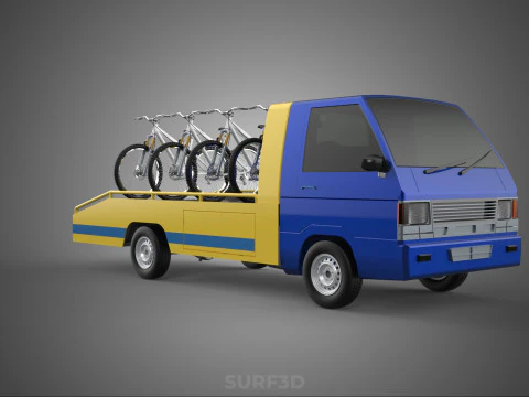 BICICLETA DE MONTANHA BICICLETA MTB TRILHA CAMINH&Atilde;O DE REBOQUE PLANO PICK UP Modelo 3D