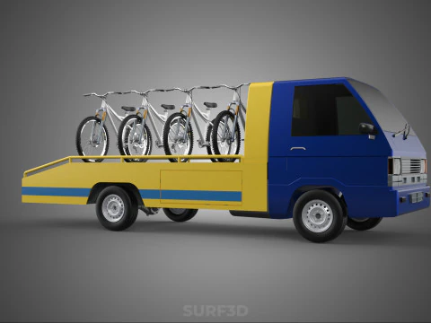 BICICLETA DE MONTANHA BICICLETA MTB TRILHA CAMINH&Atilde;O DE REBOQUE PLANO PICK UP Modelo 3D