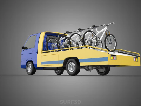 BICICLETA DE MONTANHA BICICLETA MTB TRILHA CAMINH&Atilde;O DE REBOQUE PLANO PICK UP Modelo 3D