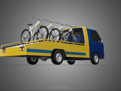 BICICLETA DE MONTANHA BICICLETA MTB TRILHA CAMINH&Atilde;O DE REBOQUE PLANO PICK UP Modelo 3D