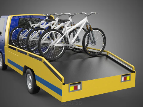 BICICLETA DE MONTANHA BICICLETA MTB TRILHA CAMINH&Atilde;O DE REBOQUE PLANO PICK UP Modelo 3D