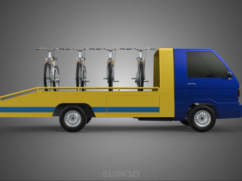 BICICLETA DE MONTANHA BICICLETA MTB TRILHA CAMINH&Atilde;O DE REBOQUE PLANO PICK UP Modelo 3D