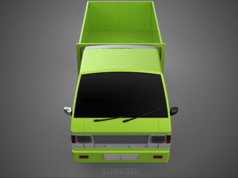 DELICA L300 GARBAGE RUBBISH TRASH WASTE CONTAINER DUMP TRUCK CAR 3D Модель