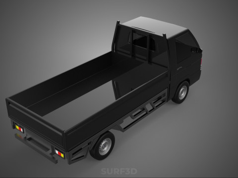 PICK UP FLAT DECK COLT DELICA L300 PICKUP CAR TRUCK CARRY TRITON 3D Модель