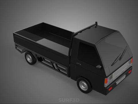 PICK UP FLAT DECK COLT DELICA L300 PICKUP CAR TRUCK CARRY TRITON 3D Модель