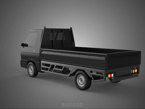 PICK UP FLAT DECK COLT DELICA L300 PICKUP CAR TRUCK CARRY TRITON 3D Модель