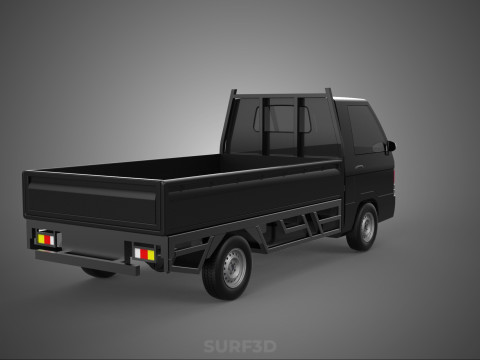 PICK UP FLAT DECK COLT DELICA L300 PICKUP CAR TRUCK CARRY TRITON 3D Модель