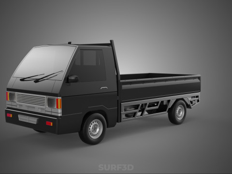 PICK UP FLAT DECK COLT DELICA L300 PICKUP CAR TRUCK CARRY TRITON 3D Модель