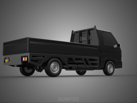 PICK UP FLAT DECK COLT DELICA L300 PICKUP CAR TRUCK CARRY TRITON 3D Модель