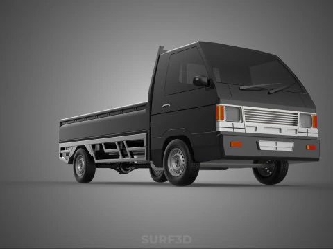 PICK UP PONTE PIATTO COLT DELICA L300 PICKUP AUTO CAMION CARRY TRITON Modello 3D