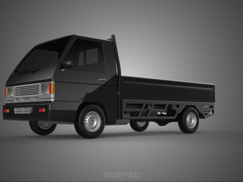 PICK UP FLAT DECK COLT DELICA L300 PICKUP CAR TRUCK CARRY TRITON 3D Модель