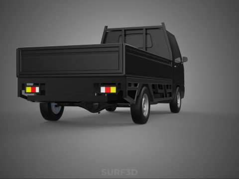 PICK UP FLAT DECK COLT DELICA L300 PICKUP CAR TRUCK CARRY TRITON 3D Модель