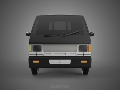PICK UP FLAT DECK COLT DELICA L300 PICKUP CAR TRUCK CARRY TRITON 3D Модель