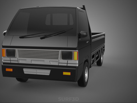 PICK UP FLAT DECK COLT DELICA L300 PICKUP CAR TRUCK CARRY TRITON 3D Модель