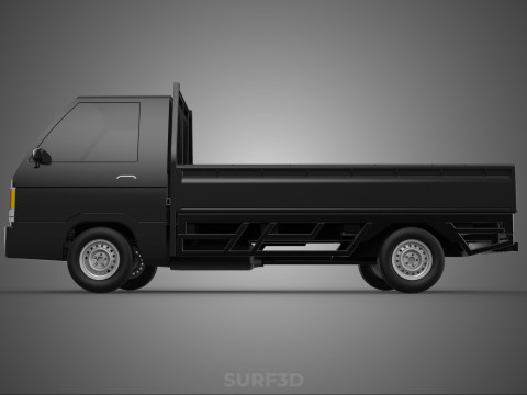 PICK UP FLAT DECK COLT DELICA L300 PICKUP CAR TRUCK CARRY TRITON 3D Модель