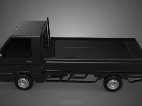 PICK UP FLAT DECK COLT DELICA L300 PICKUP CAR TRUCK CARRY TRITON 3D Модель