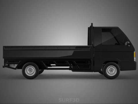 PICK UP FLAT DECK COLT DELICA L300 PICKUP CAR TRUCK CARRY TRITON 3D Модель