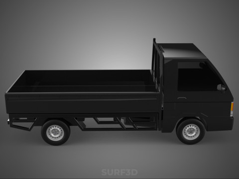 PICK UP FLAT DECK COLT DELICA L300 PICKUP CAR TRUCK CARRY TRITON 3D Модель