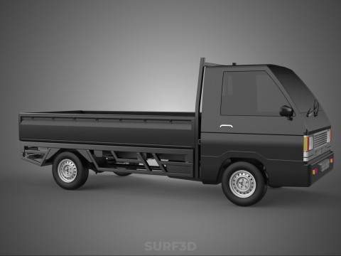 PICK UP FLAT DECK COLT DELICA L300 PICKUP CAR TRUCK CARRY TRITON 3D Модель