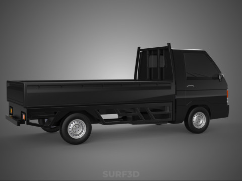 PICK UP FLAT DECK COLT DELICA L300 PICKUP CAR TRUCK CARRY TRITON 3D Модель