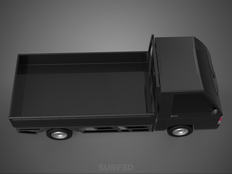 PICK UP FLAT DECK COLT DELICA L300 PICKUP CAR TRUCK CARRY TRITON 3D Модель