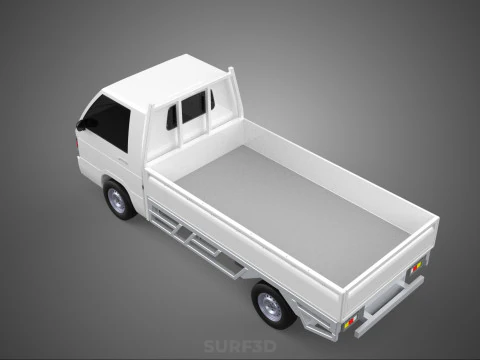 FLAT DECK PICK UP COLT DELICA L300 DIESEL PICKUP CAR TRUCK CARRY 3D Model