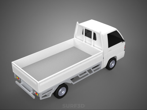 FLAT DECK PICK UP COLT DELICA L300 DIESEL PICKUP CAR TRUCK CARRY 3D Model