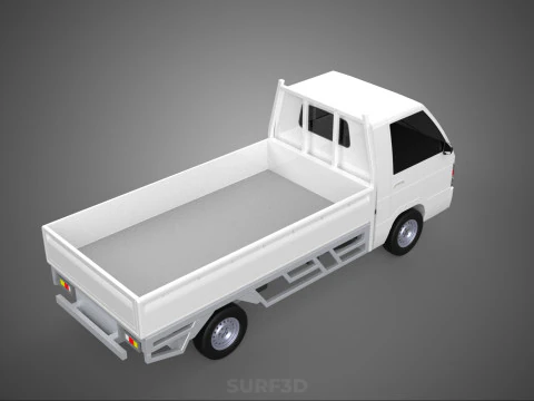 FLAT DECK PICK UP COLT DELICA L300 DIESEL PICKUP CAR TRUCK CARRY 3D Model