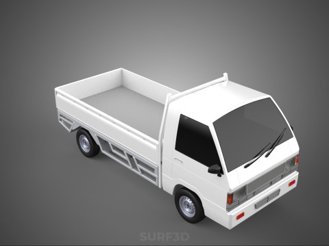 FLAT DECK PICK UP COLT DELICA L300 DIESEL PICKUP CAR TRUCK CARRY 3D Model