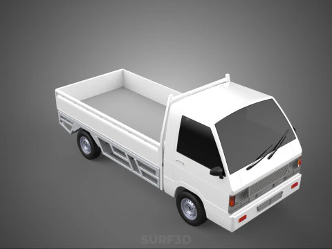 FLAT DECK PICK UP COLT DELICA L300 DIESEL PICKUP CAR TRUCK CARRY 3D Model