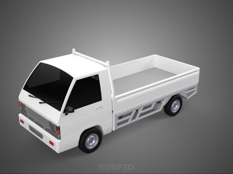 FLAT DECK PICK UP COLT DELICA L300 DIESEL PICKUP CAR TRUCK CARRY 3D Model